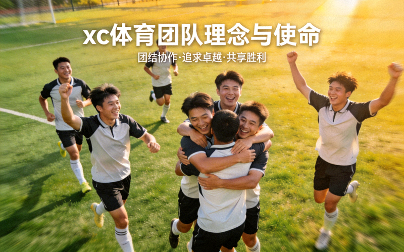 xc体育团队理念与使命 - 一群人在绿茵场上庆祝进球的欢乐瞬间